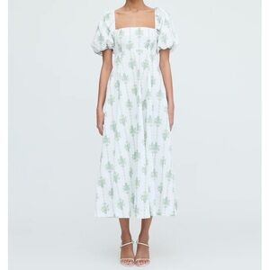 Hill House Matilda Dress - Apple Green Basket Stripe XXL